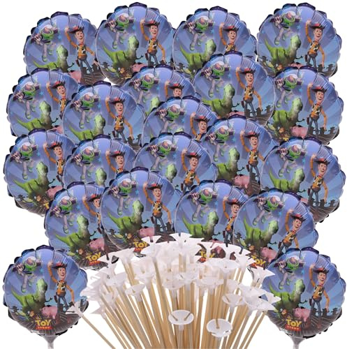Toyland® Pack Of 21 - Toy Story Mini Balloons - Sticks And Cups Included - Birthday Party Decorations
