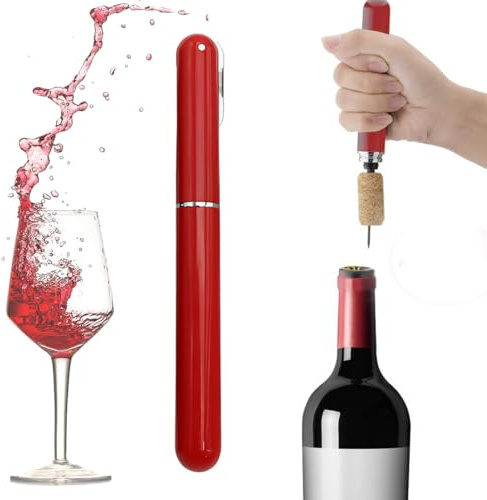 THQAE Sacacorchos Aire Presión Profesional Acero Inoxidable Abrebotellas Premium Regalo Hombre Original Accesorio Vino