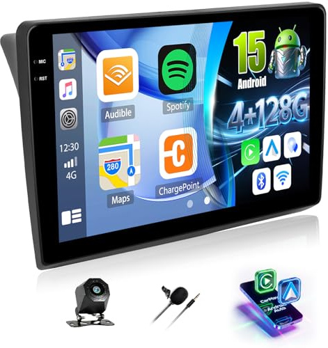 CAMECHO 4+128G 10 Zoll Android 15 Autoradio für Renault Trafic Opel Vivaro Nissan Primastar, Navi Radio Bluetooth mit GPS WiFi Wireless Carplay Android Auto RDS FM Mirror Link +Rückfahrkamera