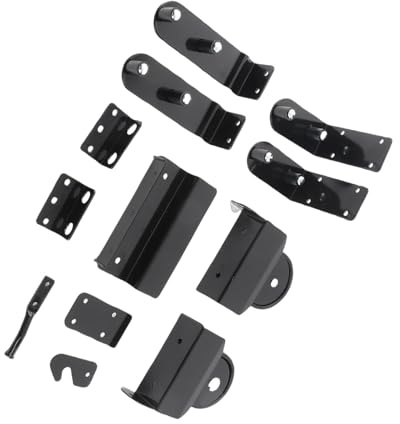 Cocoarm Kit de Herrajes para Puerta Corredera, Kit de Puerta Corrediza de Acero Al Carbono con Rodillos de Rodamiento de Bolas, Soporta Puertas de hasta 20 Pies 1000 Libras, Ajustable para Uso
