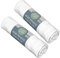 babyCalin - Lot de 2 draps housse 60x120x15cm Blanc/blanc certifié OEKO-TEX