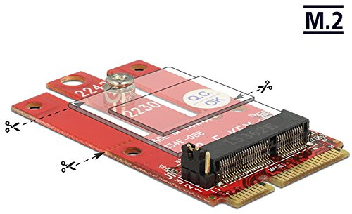 DELOCK Adapter Mini PCIe > M.2 Key E Slot