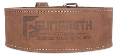 Gunsmith Fitness Gewichthebergürtel - Shibusa Echtes Leder Handgefertigt Rückenstütze Gewichthebergürtel für Damen und Herren - Lifing Belt for Bodybuilding, Squats, Powerlifting