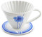BLUE BREW Ceramic Pour Over Coffee Dripper for 1 – 4 Cups Cornflower-Artisan Series, 1-4