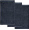 möve Superwuschel Gästetuch 30 x 50 cm aus 100% Baumwolle, dark grey 3er Set