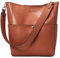BOSTANTEN Leder Damen Handtasche Schultertasche Designer Umhängetasche Tasche Groß Braun