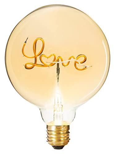 Atmosphera - Ampoule LED mot Love ambrée E27