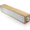 MICA Mini barre de son filaire en bois, haut-parleurs PC alimentés par USB, entrée auxiliaire et PC de 3,5 mm (jaune)