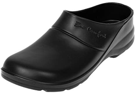 LEMIGO leichte Eva Clogs Gartenclogs Gartenschuhe Bio Comfort (42, schwarz)