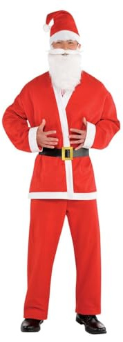 Amscan - Kostüm Weihnachtsmann, Santa Clause, Nikolaus, Weihnachten, Weihnachtskostüm