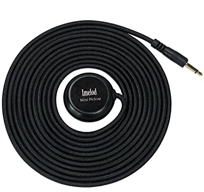 Imelod Kontaktmikrofon Piezo Pickup Violine Mikrofon Pickup Cello Banjo Ukulele Mandoline Gitarre Mikrofon Pickup mit Kabel (3,5 mm)