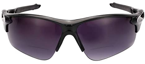 The Athlete Polarisierte leichte Sport-Sonnenbrille, Bifokal, Schwarz, 1,75