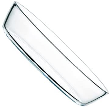 Beaupretty Piatto da Portata a Forma Ellittica Teglia in Vetro per Forno Microonde Utilizzabile per Insalate di Frutta Riso Noodles Dessert e Altri Alimenti