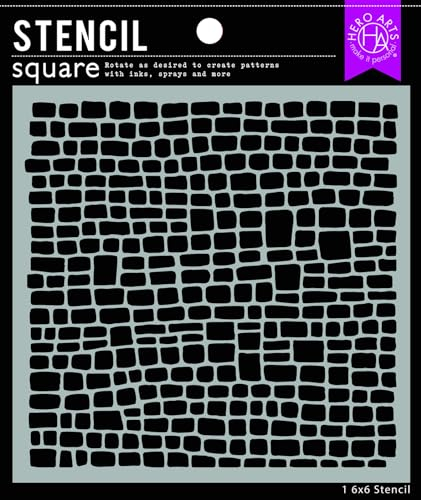Hero Arts SA195 Schablone 6x6, Pflasterstein