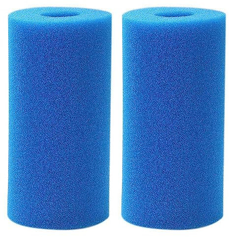 Donkivvy Lot de 2 filtres de piscine réutilisables et lavables pour Intex Type B