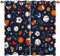 ANHOPE Sports Curtains Eyelet Thermal Insulated 80% Blackout Curtains with Basketball Soccer Football Print Pattern Room Darkening Window Drapes for Kids Bedroom Living Room 66 x 54 Inch Drop 2 Panels
