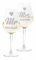 Colorfamily Paire de Verres à Vin Personnalisés Saint-Valentin - Set de 2 Verres avec Nom Mr & Mrs - Amoureux, Mariage, Fiançailles - Verre en Verre de 500 ml