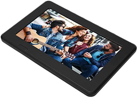 Shanrya TV LCD Portátil UE Enchufe 100-240V Ranura para Tarjeta de Memoria 16:9 TFT LED Portátil 7 TV para el Hogar