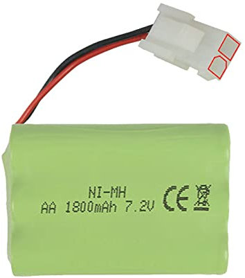 CSTAL High Performance Backup Battery, 7.2V 1800Mah X Type Rechargeable AA Ni-MH Battery, for RC Toys Car Tank Train Boat Robot Gun,E