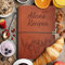 Personalisiertes Rezeptbuch, handgefertigtes Leder Gravur Name Journal Notebook, benutzerdefinierte Familie Kochbücher, Jahrestag|Geburtstag|Dankeschön|Weihnachten|Muttertag