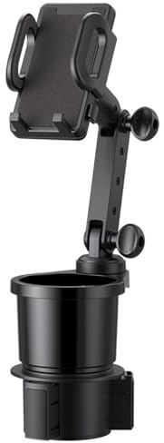 KACEPAR Center Console 2 in 1 Universal Cell Phone Holder Car Cupholder, Cup Holder Phone Mount for Car, Phone Mount for Car with 360° Rotation Fit for Most Cars