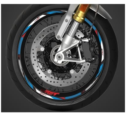 Motorrad Aufkleber Für R Nine T 2022 Für R NineT Für RnineT Für Für 2014-2023 2020 2021 Motorrad Rad Aufkleber Wasserdicht Felgenstreifen Felgenaufkleber (Color : 2)