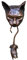 itrimaka Katze und Maus Türklopfer | Katze beißt Maus Türklopfer,Vintage Katzenbiss-Maus-Wand-Ornament, Türklopfer-Dekoration für Haustür im Freien, Garten