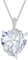 Starnny Herz Geburtsstein Kette Silber Damen 925 Infinity Unendlichkeit Halskette mit 5A Cubic Zirconia für Frauen Mutter Freundin Mama April Geburtsstein