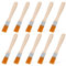 Molain Lot de 10 pinceaux de peinture en laine de nylon de 5 mm pour enfants, pour murs, retouches, armoires, clôtures, outils de peinture (tête de pinceau de 1,5 cm)