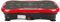 Vibrationsplatte mit Ultra Leiser Motor, 95 Stufen und 5 Trainingsprogramme, mit Fernbedienung, Trainingsbänder, LCD-Display, fur Ganzkörpertraining Fett Verlieren, Bis 120KG (Schwarz Rot)