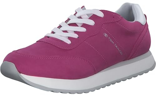 Tom Tailor 7490150001 Sneaker für Damen - Bequeme Halbschuhe für Frauen - leichte Freizeitschuhe dk pink GR42