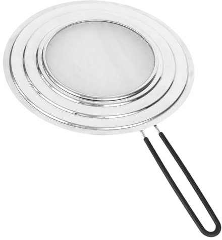 GVPOELR Paraspruzzi per Pentole, Coperchio Paraschizzi da Cucina, Paraspruzzi per Cucina Padelle 30cm, Paraspruzzi con Maniglia Pieghevole, per Padelle Diametro 20, 24, 28 cm per Molte Padelle