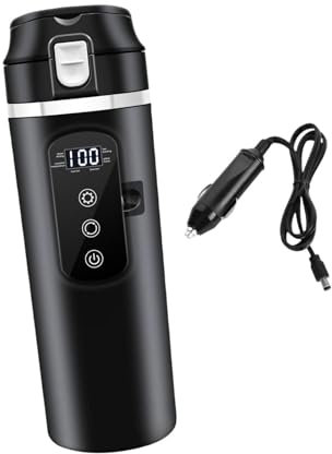 Sharplace 12V 24V Car Kettle Boiler,Car Kettle,Water Boiler Stainless Steel Hot Water Kettle,Electric Heat Water Cup for School,Outdoor