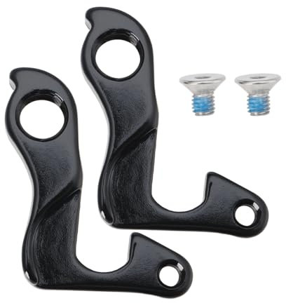 Create idea 2 Stück Fahrrad-Endhaken CC177 Aluminiumlegierung Schaltauge Schaltwerkaufhänger Mechanische Schalthaken für das Hinterrad Kompatibel mit ORBEA-Fahrrädern Schwarz