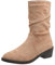 BGFIPAJG Regali Divertenti Natale Stivaletti Donna Marroni Pelle Stivali Donna Bordeaux Stivaletti Donna Tacco Basso Pelle Rossa Stivali Invernali Donna Con Plateau Stivali Neve Bambina