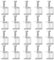 PATIKIL G-Type Pipe Clamp, 20 Pcs Clamp with M8 Screw 304 Stainless Steel Flange Clip for Rectangular Tube Connection Woodworking Welding Mounting, Silver Tone