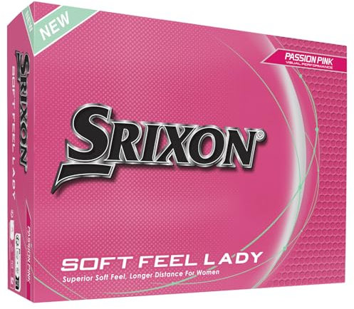 Srixon Soft Feel Lady Golfball für Damen |Geringe Kompression und einfacher hoher Start|Ultra-weiche Haptik |Ideal für Moderate Schwünge und erhöhte Präzision