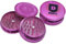 DUFT No1 60mm Herb Grinder Spice Plastic Shark Teeth Storage Magnetic 3 Part (Purple, Gold, Black, Silver, Red, Rose Gold) (Pink)
