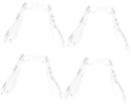Transparente Nasenpads zum Einschrauben für Brillen, 4 Stück