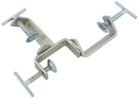 3 Way Timber Clamps 2 Pack Adjustable Bricklaying Profile Clamps | Zinc-Plated for Rust Resistance | Secure 76x76mm to 38x38mm Timbers | Ideal for Builders & DIY Construction