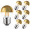 karedle oard G45 Kopfspiegellampe Silber LED Glühbirne E27 Sockel Edison Lampe ersetzt 40 Watt, 4W, 240 Lumen, 2700K warmweiß, LED Filament Fadenlampe, Dimmbar, 220V, Gold