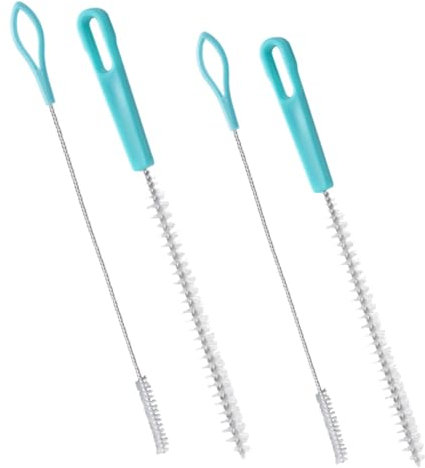 BESTOYARD Mühelose Reinigung des Strohhalmausgusses 4er-Pack Nylonbürsten-Set Für Strohhalme Flaschenröhrchen Und Gläser Sanfte Borsten