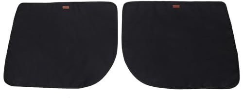 Dog Car Door Protector 2-Pack Heavy Duty Ox Cloth Pet Door Protectors for Cars Scch Proof Backseat Protector with 12 Tapes BeigeBlack Optional