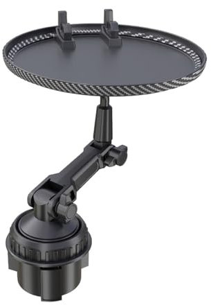 Versatile Car Seats Tray Table With Phone Holders Adjustable Car Cup Holders Tray Phone Stand For Travel & Long Drives