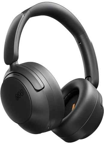 QCY H3S Cuffie Bluetooth Cancellazione Rumore Attiva Adattiva, -56 dB ANC Cuffie Wireless Over Ear, 102 Ore di Autonomia, LDAC Hi-Res Audio, Suono Spaziale, Comfort Leggero, Bluetooth 6.0