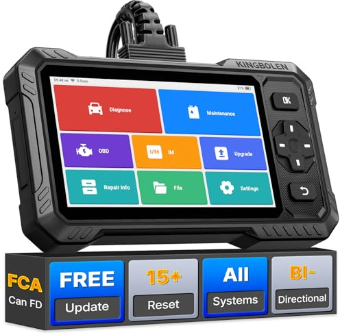 KINGBOLEN S6 Elite Diagnosi Auto in Italiano, Bidirezionale OBD2 Auto Diagnostica, Diagnostica avanzata del sistema, 15+ Reset, FCA SGW, CANFD, Aggiornamento a vita