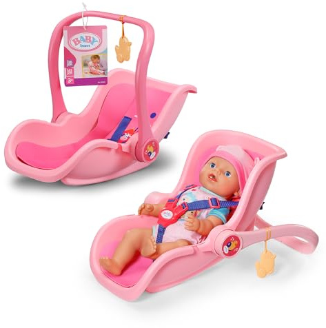 BABY born Seggiolino auto rosa per bambole 36 e 43 cm