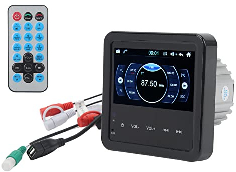 AKLOSIPY MP5-Player, Auto-Stereo-Receiver, FM-AM-Radio, Freisprechanrufe, Marine-Yachten, Wohnmobile, LKWs