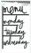 American Crafts 315005 Heidi Swapp 10268595 Schablone zum LETTERBOARD 13piece Kit Menu