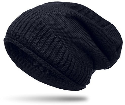 Caspar MU180 Dicke warme Feinstrick Beanie Mütze Uni Gefüttert